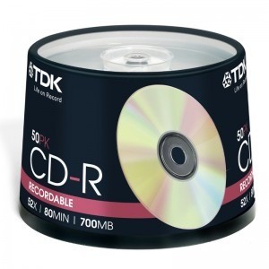 CD-R TDK 700MB 52x Cake Box 50 buc