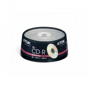 CD - R 52X CAKE BOX 25 - TDK