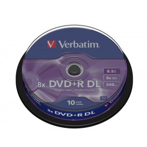 DVD+R double layer 240 minute Verbatim