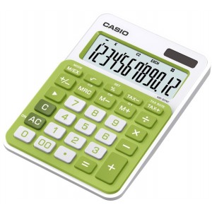 Calculator de birou Casio MS20NC-GN, 12 digit, verde